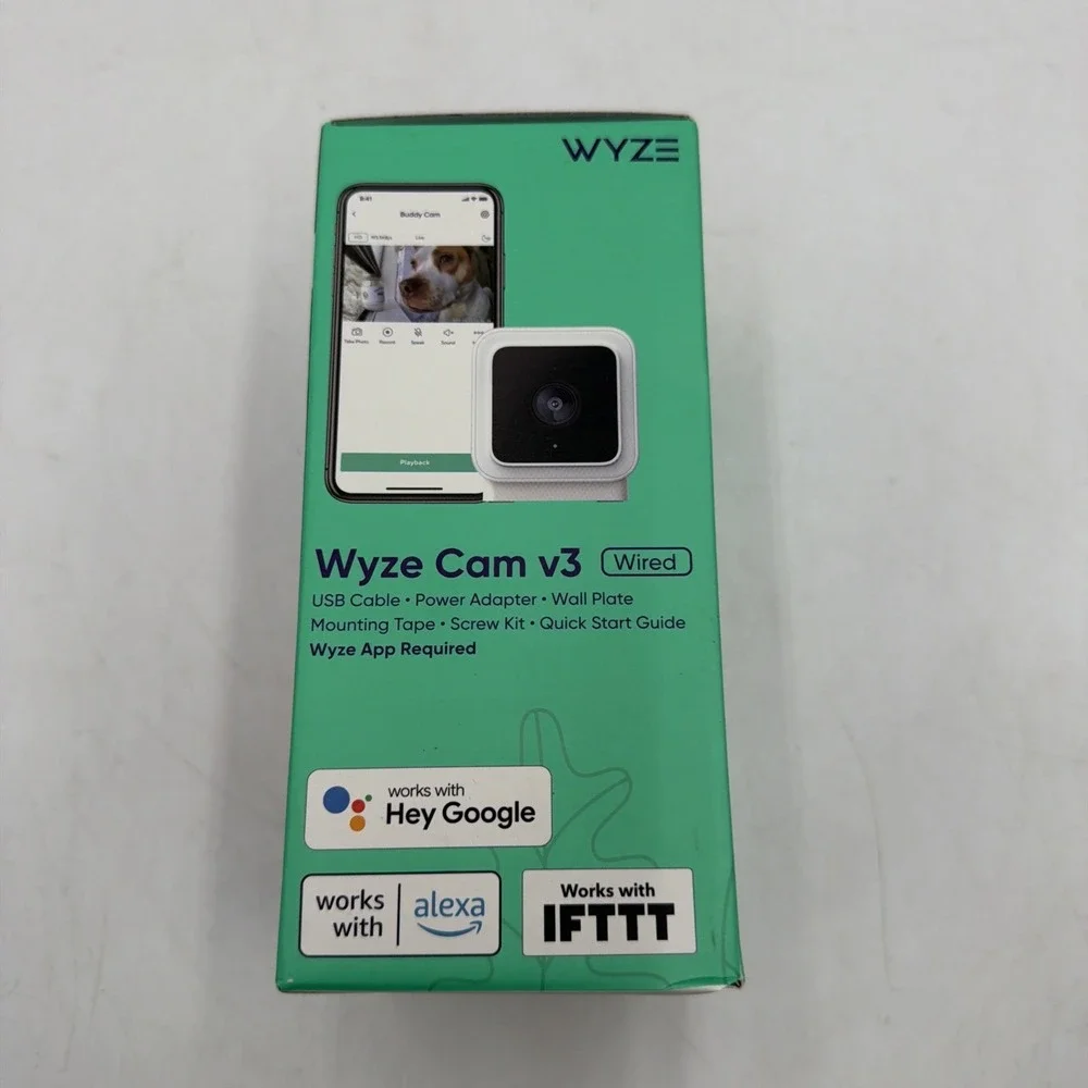 Wyze WYZEC3L Cam v3 1080P Indoor/Outdoor Security Cameras Color Night Vision
